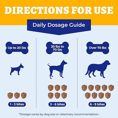 260 Bites Wellix Dog Allergy Chews & Immune Support, Anti Itch Dogs Chews - Dog Antioxidant Supplements - for Puppy, Small Medium & Large Dogs