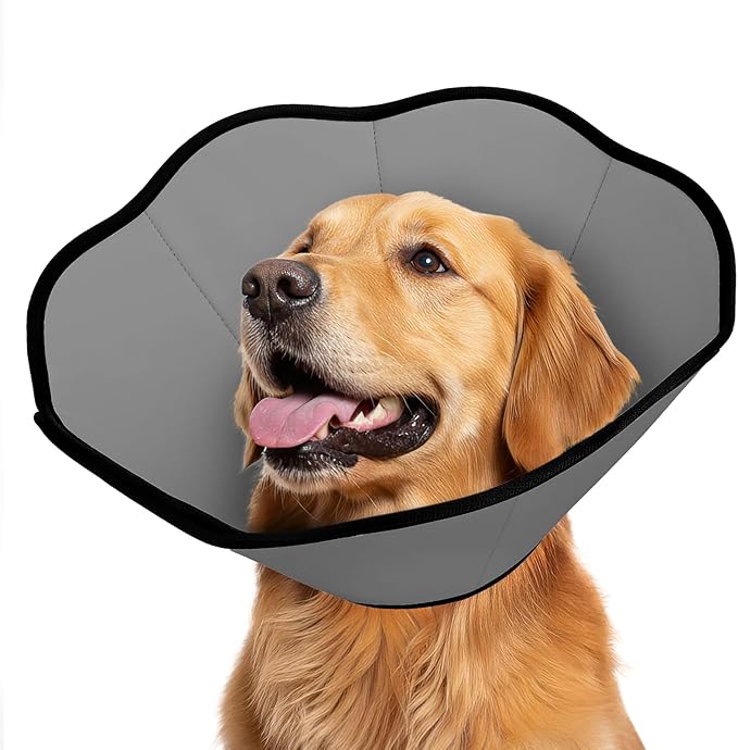 MIDOG Dog Cone Collar After Surgery, Soft Dog Cone Alternative to Stop Licking,Adjustable Elizabethan Recovery Cones