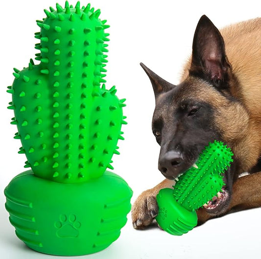 Pamlulu Dog Chew Toys Dog Toothbrush Stick Teeth Cleaning Brush Dental for Medium Large Dog, Puppy Christmas,Easter Birthday Gifts,Outdoor Squeaky Toys for Aggressive Chewers Tough Toys Interactive