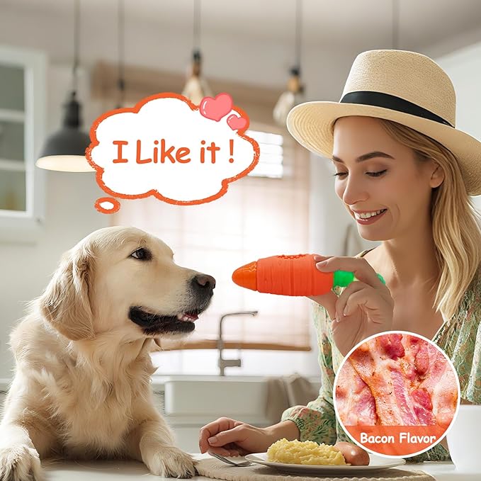BoYoYo Tough Dog Toys for Aggressive Chewers with Squeaky, Indestructible Dog Chew Toys for Medium and Large Breeds to Keep Them Busy, Interactive Durable Dog Toy
