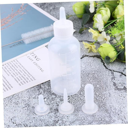 YARNOW 6Pcs Pet Nursing Bottle for Pets Milk Feeder with Cleaning Brush for Dogs Cats Kittens and Puppies Portable Pet Feeding