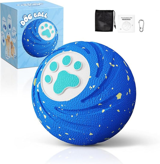 Lovkid Smart Interactive Dog Toys – Vibrating & Rolling Chew-Resistant E-TPU Dog Ball for Aggressive Chewers, USB-C Rechargeable and Waterproof, Keep Dogs Busy and Entertained