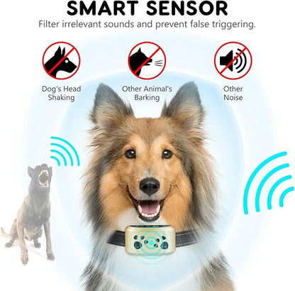 Dog Bark Collar, Svtrat Anti Bark Collars Smart Bark Collar for Small Medium Large Dogs with 4 Training Modes and 7 Level Sensitivity Adjustable
