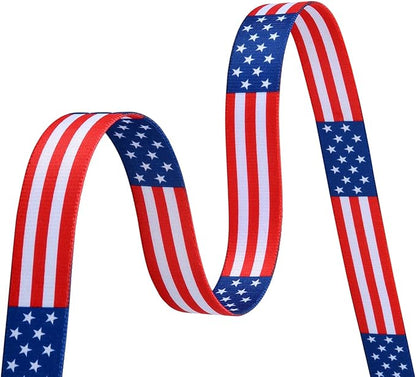 Mihqy American Flag Dog Cat Collar - Patriotic, US Flag Pattern, Star & Stripes, Fourth of July Dog Collar, Adjustable for Small Medium Large Dogs & Cat(Classic US,XS)
