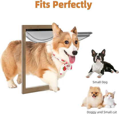 MIAOTONG 2 Pack Dog Door Replacement Flaps with Screw, Small Doggie Door Replacement Flaps Compatible with PetSafe Freedom PAC11-11037, Flexible and Durable, 8 7/8'' × 5 1/8'', for Small Dog and Cat