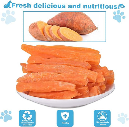 Soft Dog Treats Chicken Sweet Potato Sticks Puppy Easy to Digest Training Snacks Sweet Potato Sticks 2lb