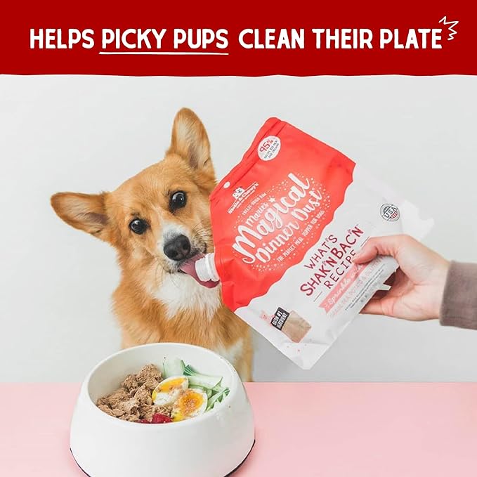 Stella & Chewy's Freeze-Dried Raw Marie's Magical Dinner Dust - Premium Bacon Dog Food Topper with Organic Fruits & Vegetables - Perfect for Picky Eaters - 7oz,(Pack of 2)