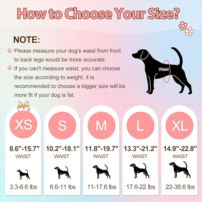 Ambreview Disposable Dog Diapers Female, Just Pull It Up, Doggie Diapers for Female Dogs, Strong Absorbency | Leak Proof, for Dogs in Heat | Elderly | Disabled, L 30 PCS