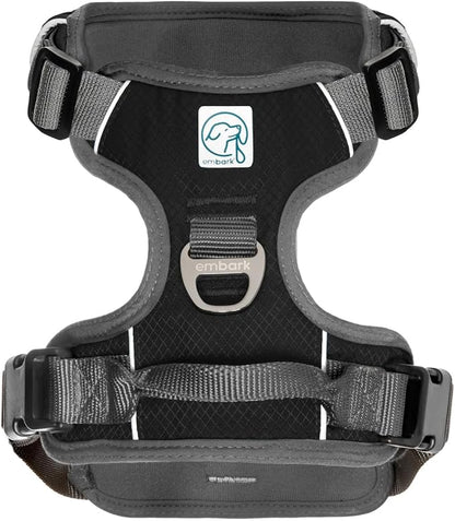 Embark Adventure No-Pull Dog Harness for Large Dogs – Reflective Trim, Military-Grade Nylon, Front Clip with Gel-Lined Handle, Soft & Padded