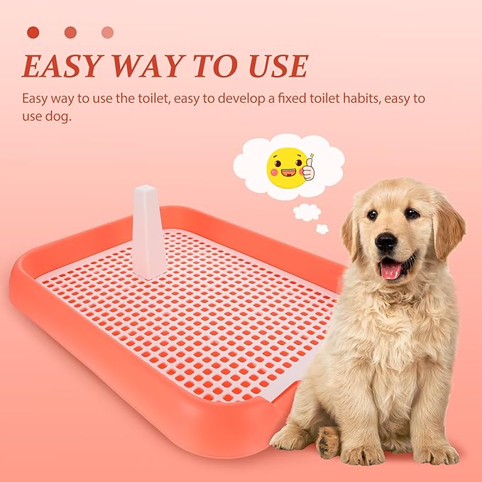 ULTECHNOVO Mesh Dog Toilet Tray Indoor Puppy Potty Trainer Anti-Slip Dog Pee Tray Lightweight Durable 6.9X5.5 Inch for Easy Cleaning and Training