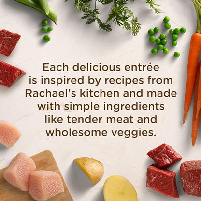 Nutrish Rachael Ray Wet Dog Food Variety Pack Hearty Recipes, six (6) 8 oz Tubs 2 Count (Pack of 24)