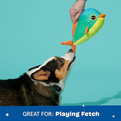 Barkbox Under The Sea Bundle - 3 Toys for Medium and Large Dogs - Squeaky Dog Toy, Tug Toy, Plush Chew Toys - Maggie Mahi, Shify Sid The Squid, Moby Lick