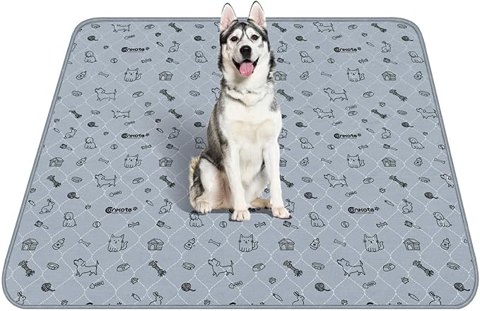 Extra Large 72"x72" Washable Pee Pads for Dog Super Absorbent, Reusable Pee Pads Non-Slip Waterproof Pet Training Mats for Playpen, Crate, Floor, Incontinence, Housebreak