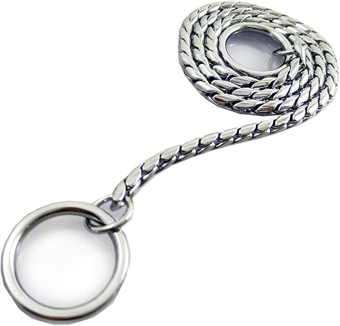 Dog P Snake Chain Chrome Plated Metal Dog Training Choke/Collar-Fully Guaranteed Against Rust Tarnish or Breakage-Recommended for Professional Training (Sliver, 4mm * 20")