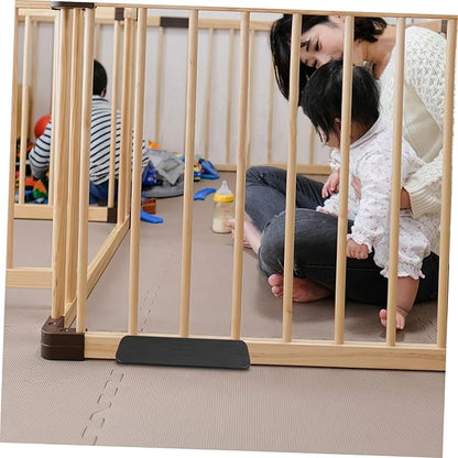 TOYANDONA Safety Door Gate Ramp for Pets Lightweight Kick Plate Accessory for Indoor Use Easy Installation Protective Barrier for Stairways for Dog Gates