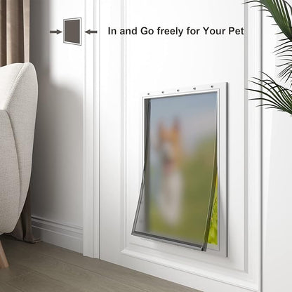 MIAOTONG Large Dog Door Replacement Flaps with Screws, Dog Door Flap Compatible with PetSafe Freedom Doggie Doors PAC11-11039,10 1/8" X 16 7/8", Flexible, Durable and Easy to Install