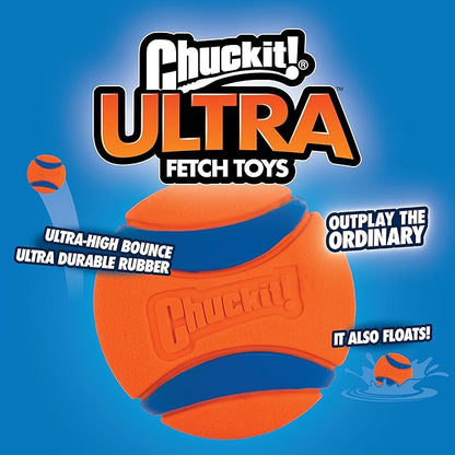 Chuckit! Ultra Ball Dog Toy, Balls for Dogs to Fetch, Durable Rubber, Small 2-inch, Pack of 2