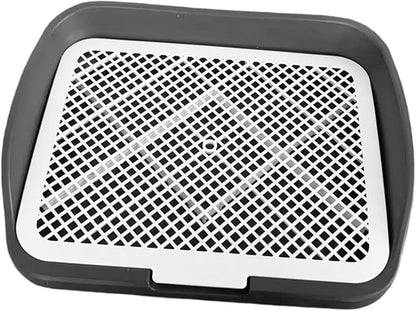 Baoblaze Dog Toilet Puppy Pad Holder Supplies Non Slip with Column Dog Pee Holder Training Pad for Bunny Home Dorm Room, Gray