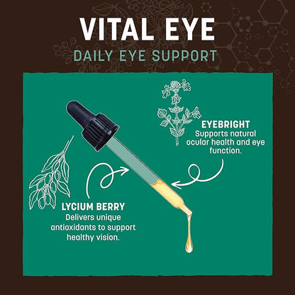 Earth Animal Apothecary Liquid Supplement - Vital Eye Herbal Remedies for Dogs & Cats - 2 fl oz