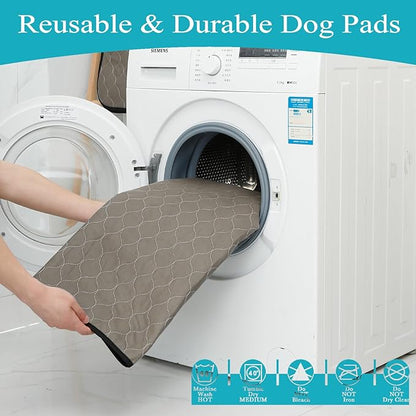 Bunlitent Washable Pee Pads for Dogs 36" x 41", 5 Pack, Reusable Puppy Pads, Dog Training Pads with Quick Dry, Large Anti-Slip Whelping Pad for Pet, Playpen, Incontinence, Housebreaking