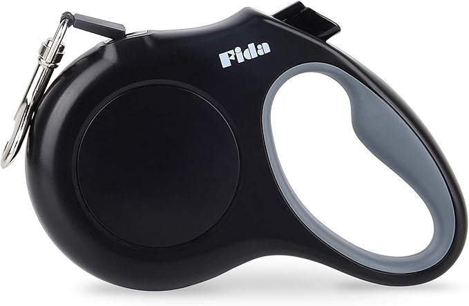 Fida Heavy Duty Retractable Dog Leash,16 ft Dog Walking Leash for Small Medium Dogs up to 44 lbs, Tangle Free. (Medium, Black)