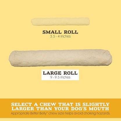 Better Belly Highly Digestible Rawhide Large Roll ChewS, 3 Count (Pack of 1)