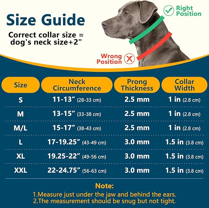 Crazy Felix No Pull Martingale Collar for Large Medium Small Dog Pitbull German Shepherd Doberman, Dog Collar Anti Pull with Buckle for Training Walking (Black, L-Neck 17-19.25", 1.5" Wide)