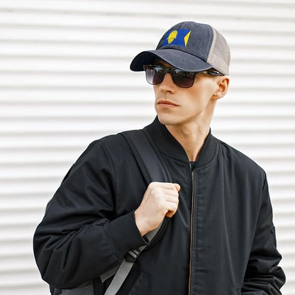 Classic Wormer vlag Denim mesh Cap Truck Driver Baseball hat Breathable Adjustable dad caps Black