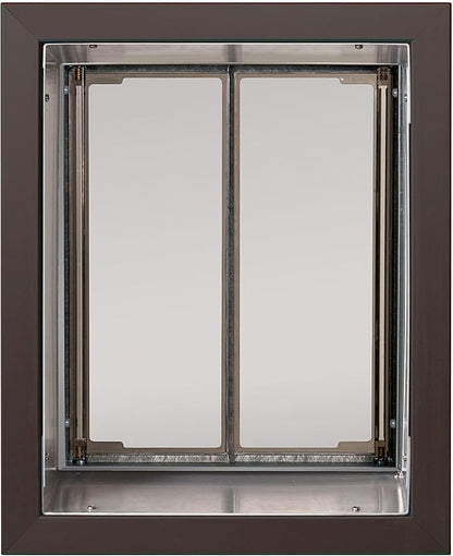 Plexidor Wall Mount Pet Doors for Cats and Dogs - Energy Efficient Pet Freedom - Bronze