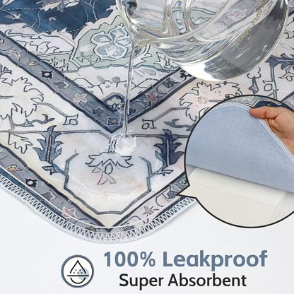 Washable Pee Pads for Dogs 2 Pack Reusable Puppy Training Pads 40"x26" Super Absorbent Waterproof Dog Training Pads, Non-Slip Potty Pads Whelping Pads Litter Mat Pet Supplies - Navy/Mix