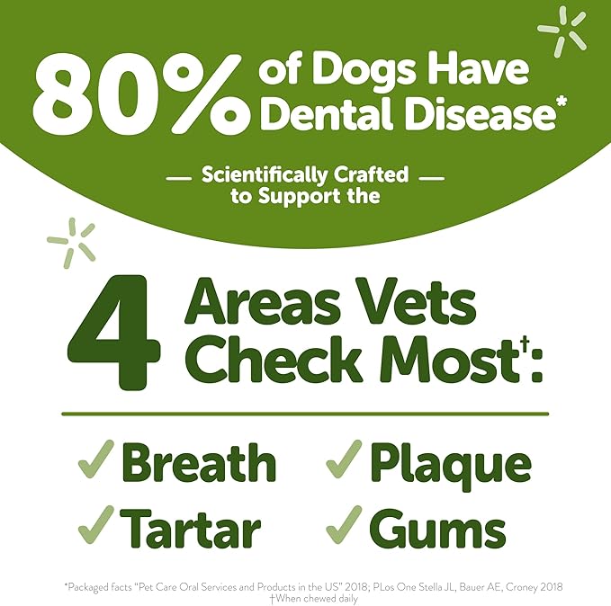 Wellness WHIMZEES Freshzees Dog Dental Treat, Soft Chews, Freshens Breath, Medium Size, 14.81 oz Bag, 14 Count