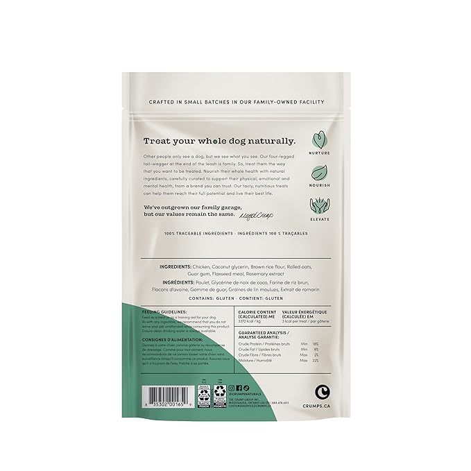 Crumps Naturals Mini Trainer Semi Moist Chicken 300g/10.6oz(Product Packaging May Vary)