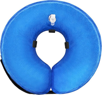 Dog Cone Collar for Small Medium Large Dogs After Surgery, Inflatable Doggie Neck Donut Collar Recovery ECollar, Soft Adjustable Dog Cones Alternative, Protective Pet Cones for Dogs