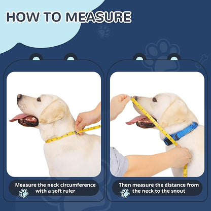 Sponge Core Dog Cone, Inflatable Dog Cone Collar Alternative, Dogs Donut Collar After Surgery, Soft Cone for Large Medium Small Dogs to Stop Licking, No Inflation Required, Clear View(Size 5, Gray)