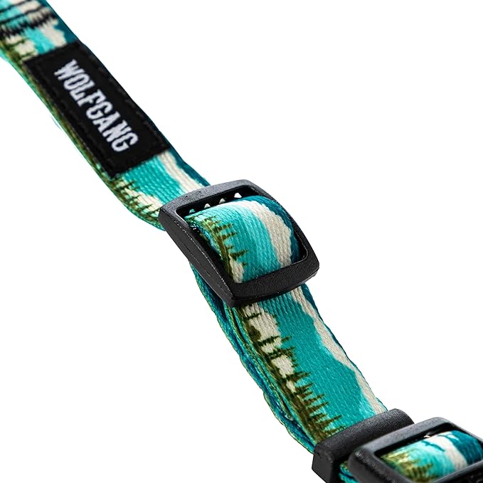 Wolfgang Heavy Duty Martingale Dog Collar with Quick Release Nylon Buckle for Walking & Training, GreatEscape Print, Medium