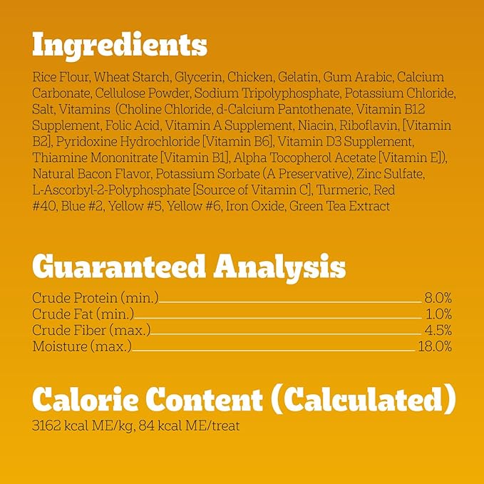 Pedigree Dentastix Dog Dental Treats, Large Breed Dog Treats, Bacon Flavor, 2.08 lb. Bag (40 Treats Total)