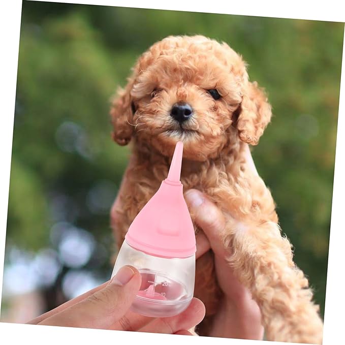 Toyvian Nursing Bottle for Puppy Feeding Bottle with Flow Nipples Easy to Lightweight Design for Kittens and Pets for Controlled Milk Feeding