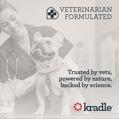 Kradle Chillers Hard Chews for Dogs - Ashwaganda GABA L-Theanine - Supports a Calm Demeanor - 6 Hard Chews