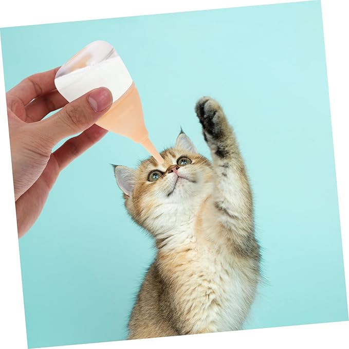 ORFOFE Newborn Pet Nursing Bottle Flow Puppy and Kitten Feeding Milk Bottle for Safe and Easy Feeding Durable Materials for Long-Lasting Use Yellow