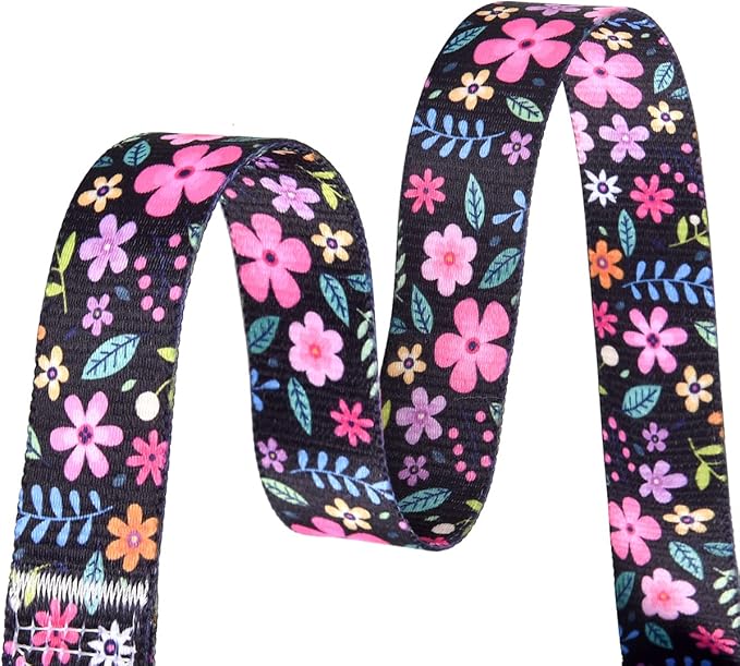 Mihqy Dog Collar with Bohemia Floral Tribal Geometric Patterns - Soft Ethnic Style Collar Adjustable for Small Medium Large Dogs(Floral,XS)