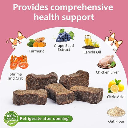 Heart Support Supplement for Dogs - L-Taurine, L-Carnitine, EPA and DHA, Coenzyme Q10 - Aids Circulatory Strength, Cardiovascular Support, Heart Muscle Function