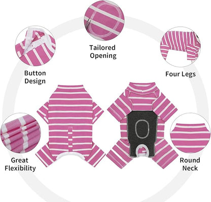 Dog Surgery Recovery Suit for Male/Female, Post-Op Shirt, Bodysuit, E-Collar & Cone Alternative, Anti-Licking Snugly Onesie