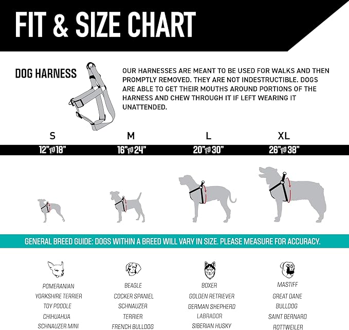 Wolfgang Heavy Duty Adjustable Dog Harness, Pull-Tested for Walking & Training, RockyPeaks Print, Small
