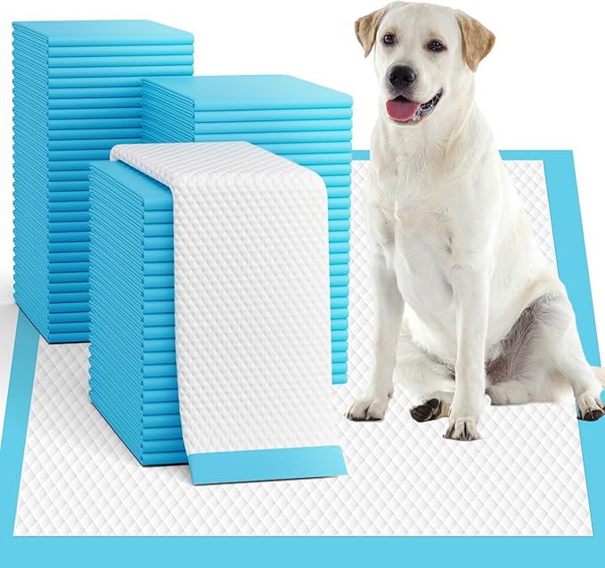 Puppy Pads 50 Pack, 34"x28" Extra Large Dog Pee Pads Thicker Disposable Dog Training Pads Super Absorbent & Leak-Proof, xl 6-Layer Quick-Dry potty Training Pads for doggie, Cats, Rabbits, Pet Supplies