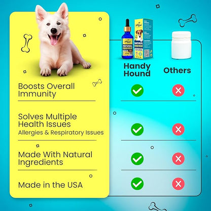 Handy Hound Dog Cough & Antibiotic Bundle – Kennel Cough Relief & Immune Support – Manuka Honey & Herbal Formulas