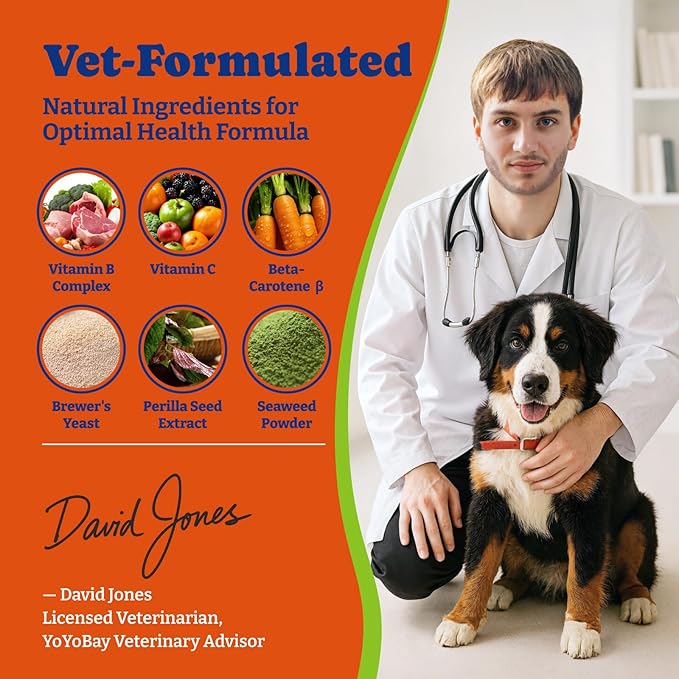 Flea and Tick Prevention for Dogs Chewable - 180 Soft Chews, Salmon & Blueberry Flavor - Dog Flea and Tick Treatment Chewable, Natural Defense- Dog Immune Support Supplement