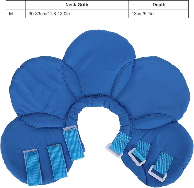 Dog Cone Collar, Wound Healing Protective Cone Surgery Recovery Collars Dog Donut Collar After Surgery Elizabethan Collar for Dogs Adjustable Soft Neck Cone for Small Pet (M)