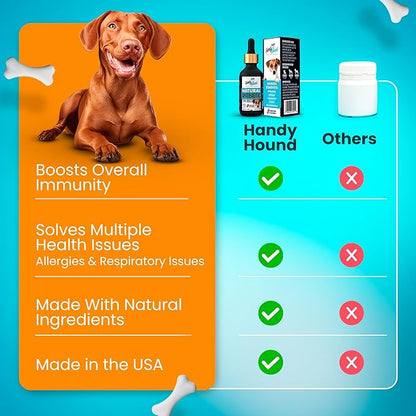Handy Hound Dog Cough & Antibiotic Bundle – Kennel Cough Relief & Immune Support – Manuka Honey & Herbal Formulas