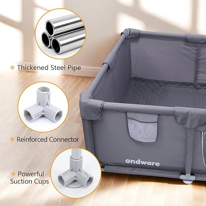 Whelping Box for Dogs and Puppies, 38×38×18 in Whelping Supplies with Waterproof Whelping Pad for Medium Small Dogs