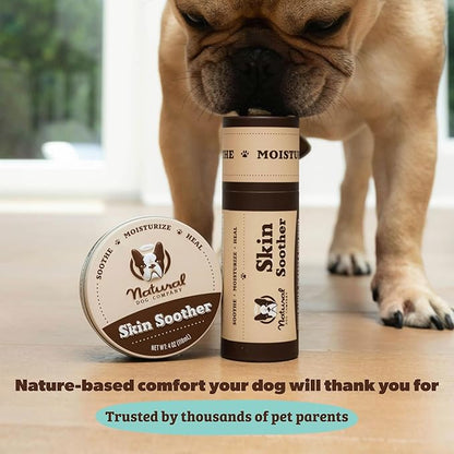 Natural Dog Company Skin Soother Balm for Skin Irritation, Allergy and Itch Relief for Dogs, Hot Spot Treatment, Dog Moisturizer for Dry Skin, Healing Ointment with Coconut Oil & Vitamin E, 2 oz Stick